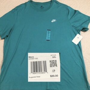 NEW..MEN 3XL NIKE NSW CLUB TEE (GREEN)